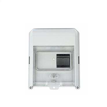 IP54 vienfāzes 1 virziena Din-Rail mērītāja kaste ar caurspīdīgām durvīm